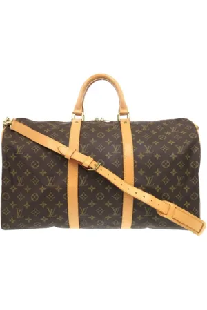 LOUIS VUITTON Pre-owned, unisex, Bruin, ONE Size, Tweedehands Canvas Louis Vuitton tassen