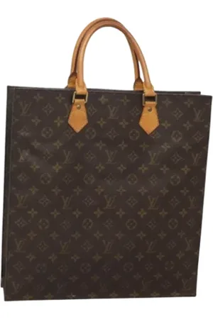 LOUIS VUITTON Pre-owned, Dames, Bruin, ONE Size, Leer, Tweedehands Canvas Louis Vuitton tassen
