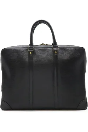 LOUIS VUITTON Pre-owned, Heren, Zwart, ONE Size, Leer, Pre-owned Leather briefcases