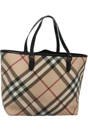 Burberry Pre-owned, Dames, , ONE Size, Leer, Tweedehands leren handtassen