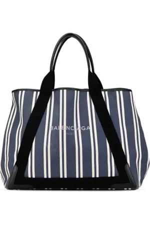 Balenciaga Pre-owned, Dames, Blauw, ONE Size, Pre-owned Canvas totes