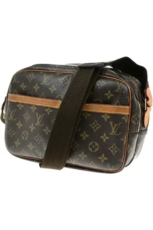 LOUIS VUITTON Pre-owned, Dames, Bruin, ONE Size, Tweedehands Canvas Louis Vuitton tassen