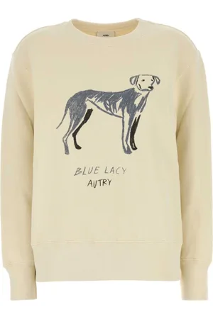 Autry Sweatshirts & Hoodies, Dames, , XL, Katoen, Crème Katoen Hoofd Dames Sweatshirt