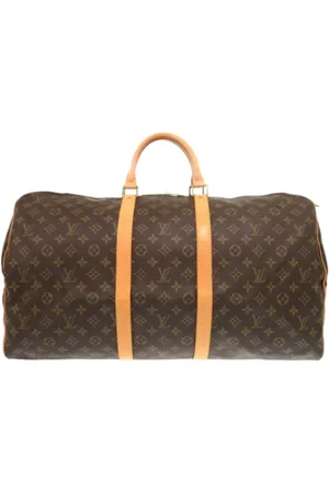 LOUIS VUITTON Pre-owned, Dames, Bruin, ONE Size, Tweedehands Canvas Louis Vuitton tassen