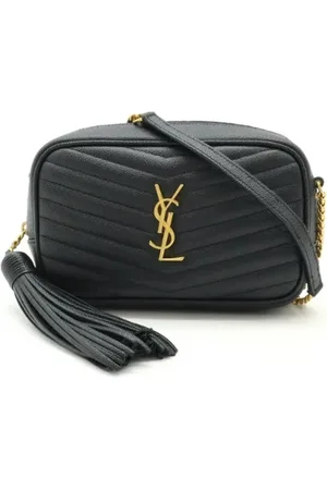 Saint Laurent Pre-owned, Dames, Zwart, ONE Size, Leer, Pre-owned Leather crossbody-bags