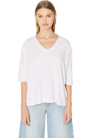 Berenice Tops, Dames, Wit, XS, Katoen, Tevaailes Wit T-shirt met vleugels op de rug