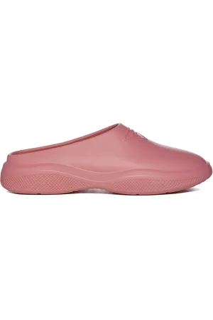 Prada Schoenen, Dames, Roze, 37 EU, Roze Instap Rubber Muiltjes
