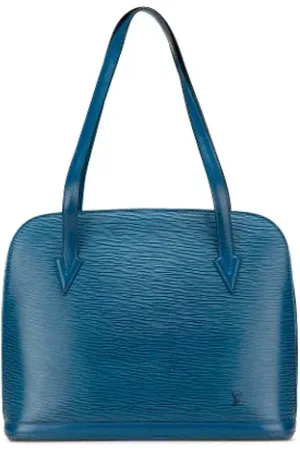 LOUIS VUITTON Pre-owned, Dames, Blauw, ONE Size, Leer, Tweedehands leren Louis Vuitton tassen