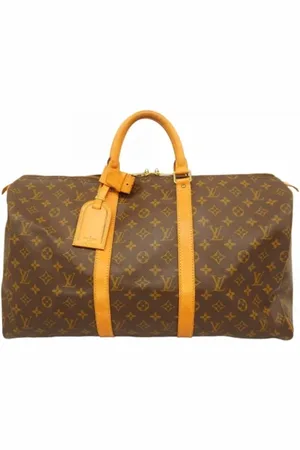 LOUIS VUITTON Pre-owned, Dames, Bruin, ONE Size, Tweedehands Canvas Louis Vuitton tassen