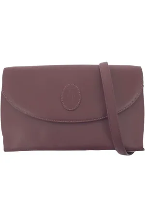 Cartier Pre-owned, Dames, Rood, ONE Size, Leer, Pre-owned Leather crossbody-bags