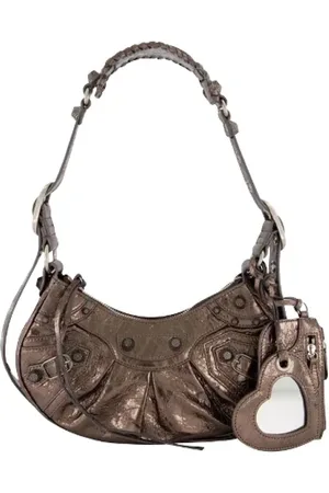 Balenciaga Tassen, Dames, Bruin, ONE Size, Katoen, Leather -bags