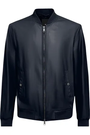 add Jassen, Heren, Blauw, L, Leren Bomber
