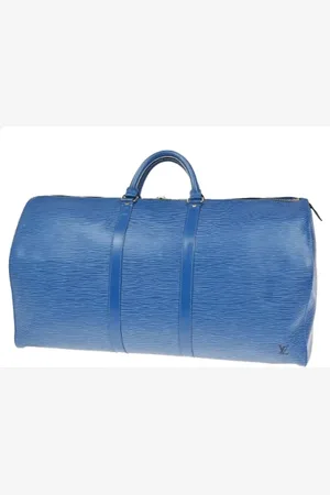LOUIS VUITTON Pre-owned, unisex, Blauw, ONE Size, Leer, Tweedehands leren Louis Vuitton tassen