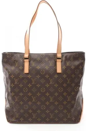 LOUIS VUITTON Pre-owned, Dames, Bruin, ONE Size, Leer, Tweedehands Canvas Louis Vuitton tassen