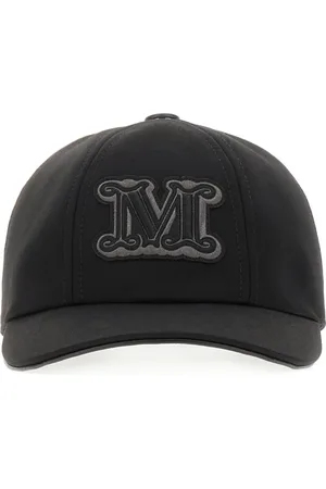 Max Mara Accessoires, Dames, Zwart, 57 CM, Katoen, Libero Cap