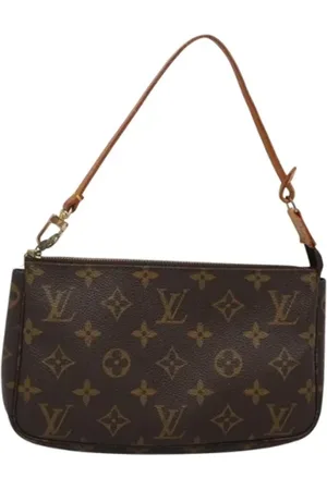 LOUIS VUITTON Pre-owned, Dames, Bruin, ONE Size, Tweedehands Canvas Louis Vuitton tassen