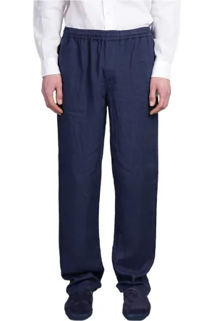 Aspesi Broeken, Heren, Blauw, M, Blauwe Corduroy Ventura Broek