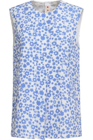 Marni Tops, Dames, Blauw, M, Stijlvolle TOP voor een trendy look