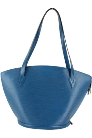 LOUIS VUITTON Pre-owned, Dames, Blauw, ONE Size, Leer, Tweedehands leren Louis Vuitton tassen