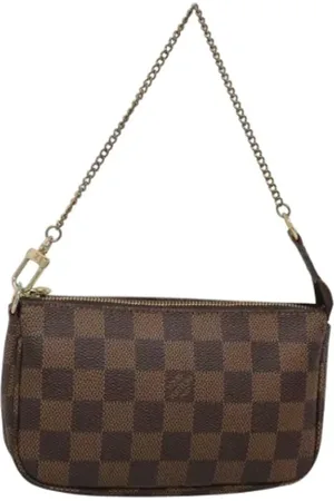 LOUIS VUITTON Pre-owned, Dames, Bruin, ONE Size, Tweedehands Canvas Louis Vuitton tassen