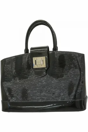 LOUIS VUITTON Pre-owned, Dames, Zwart, ONE Size, Leer, Tweedehands leren Louis Vuitton tassen