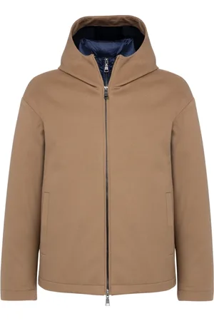 add Jassen, Heren, Bruin, 2Xl, Wol, 2-In-1 Gevoerde JAS MET Gewatteerde Binnenjas