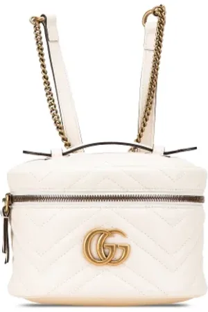 Gucci Pre-owned, Dames, Wit, ONE Size, Leer, Pre-owned Leather backpacks