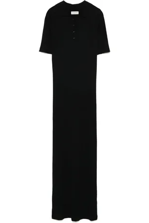 LE KASHA Kleedjes, Dames, Zwart, XS, Zwarte Jurk met Korte Mouwen