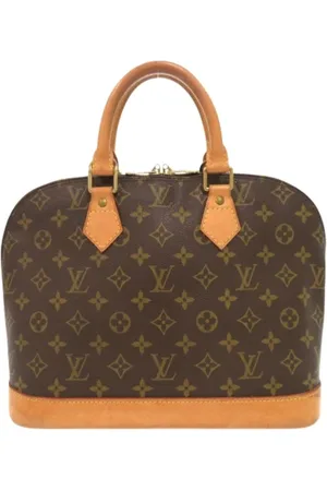 LOUIS VUITTON Pre-owned, Dames, Bruin, ONE Size, Tweedehands Canvas Louis Vuitton tassen
