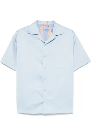 Nº21 Blouses & Shirts, Dames, Blauw, S, Stoffen Overhemd