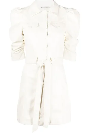 ALICE+OLIVIA Kleedjes, Dames, , M, Overhemdjurk met Pofmouwen