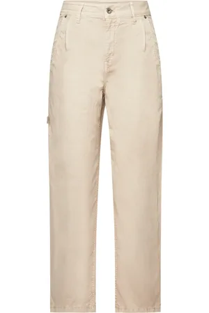 Drykorn Broeken, Heren, Bruin, W27 L34, Katoen, Cargo broek met tailleplooien