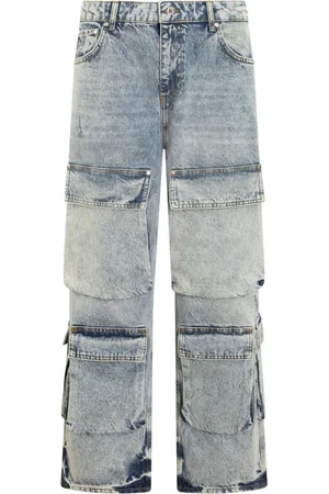 Represent Jeans, Heren, Blauw, W30, Denim, Cargo Denim Jeans