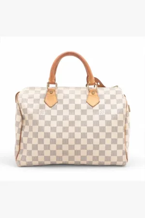 LOUIS VUITTON Pre-owned, Dames, Wit, ONE Size, Tweedehands Canvas Louis Vuitton tassen