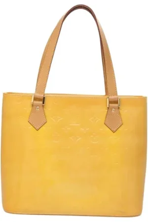 LOUIS VUITTON Pre-owned, Dames, Geel, ONE Size, Leer, Tweedehands leren Louis Vuitton tassen