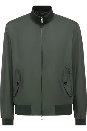 add Jassen, Heren, Groen, 2Xl, Polyester, Lichte Bomberjas MET Gebreide Details