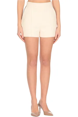 Elisabetta Franchi Korte broeken, Dames, , L, Elegante Zwarte Tailored Shorts