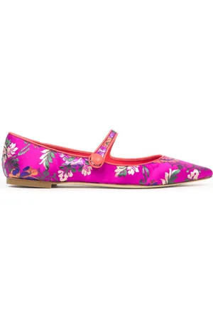 Prosperine Schoenen, Dames, Roze, 37 EU, Geisha Ballerina Schoenen Leren Zool