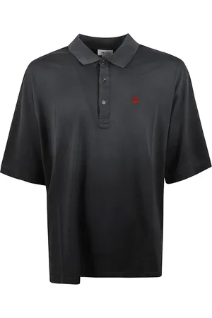 Alexander McQueen Tops, Heren, Zwart, S, Katoen, Zwarte Oversized Polo T-shirts en Polos