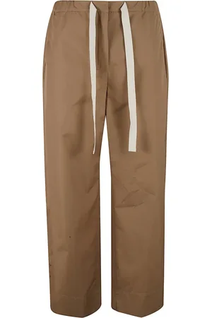 Max Mara Broeken, Dames, Bruin, 2Xs, Katoen, Bruine Broek Argento
