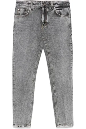 PT Torino Jeans, Heren, Grijs, W38, Wol, Denim Broek Timberwolf Grijs Klassieke Stijl