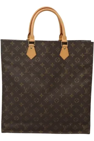 LOUIS VUITTON Pre-owned, Dames, Bruin, ONE Size, Leer, Tweedehands Canvas Louis Vuitton tassen