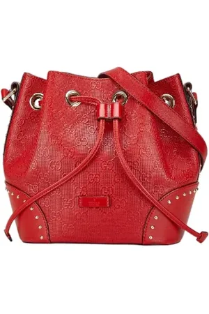 Gucci Pre-owned, Dames, Rood, ONE Size, Leer, Pre-owned Leather crossbody-bags