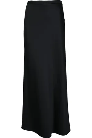 Max Mara Rokken, Dames, Blauw, 2Xs, Katoen, Lange Clavier Rok met Ritssluiting