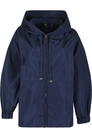 Max Mara Jassen, Dames, Blauw, L, Blauwe Jassen voor Vrouwen
