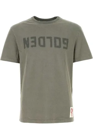 Golden Goose Tops, Heren, Grijs, XL, Katoen, Dove Grey Katoenen T-shirt