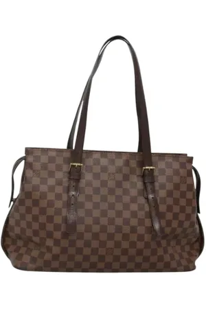 LOUIS VUITTON Pre-owned, Dames, Bruin, ONE Size, Tweedehands Canvas Louis Vuitton tassen