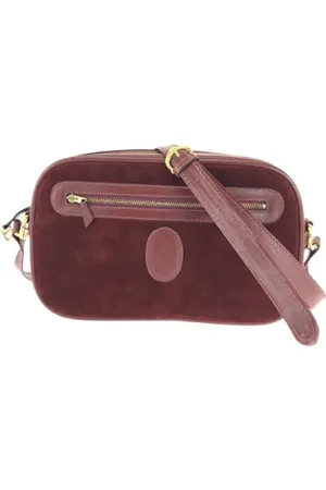 Cartier Pre-owned, Dames, Bruin, ONE Size, Leer, Pre-owned Leather crossbody-bags