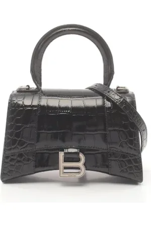Balenciaga Pre-owned, Dames, Zwart, ONE Size, Leer, Tweedehands leren handtassen