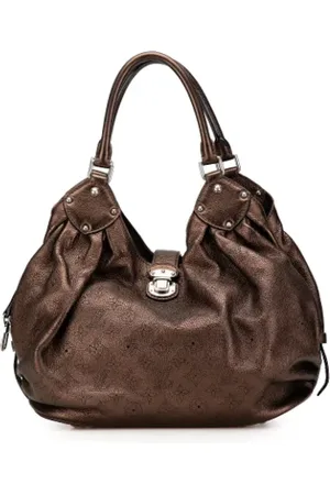 LOUIS VUITTON Pre-owned, Dames, Bruin, ONE Size, Leer, Tweedehands leren Louis Vuitton tassen